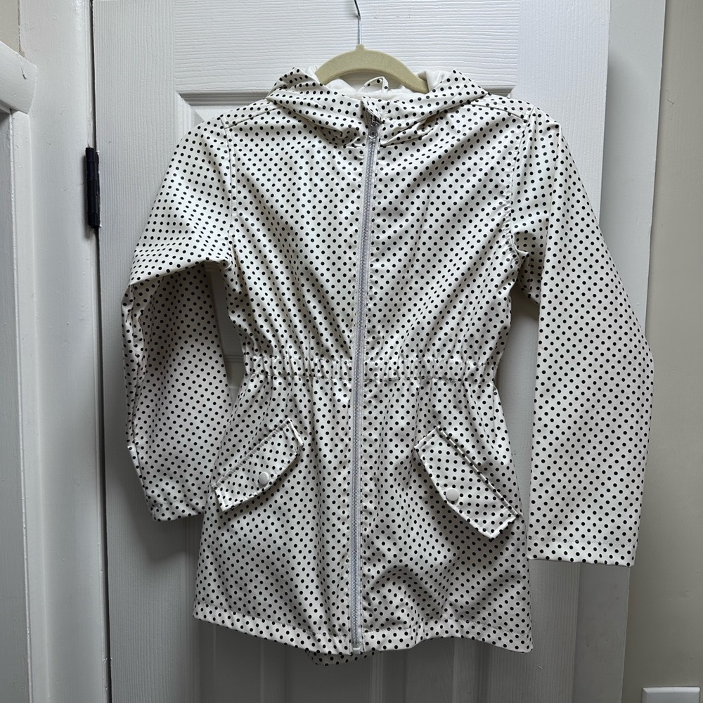 C&C California Off-White Polka Dot Girls’ Raincoat